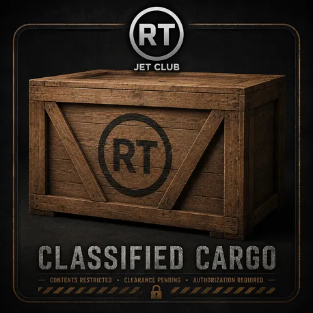 RT Jet Club Classified Cargo wooden crate collection artwork